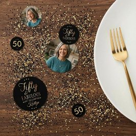 Elegant Fifty and Fabulous! 50th Birthday Party コンフェッティ