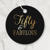 Elegant Fifty and Fabulous! 50th Birthday Party フェイバータグ (正面)