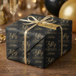 Elegant Fifty and Fabulous! 50th Birthday Party 薄葉紙