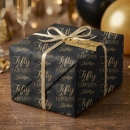 Elegant Fifty and Fabulous! 50th Birthday Party 薄葉紙