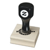 Elegant Final Notice Circle logo Compact Jet Black ラバースタンプ (スタンプ)