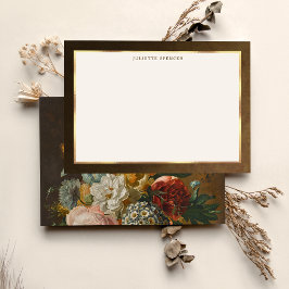 Elegant Fine Art Floral Still Life ノートカード