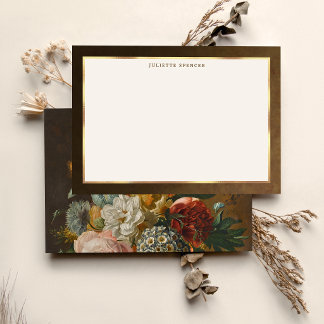 Elegant Fine Art Floral Still Life  ノートカード