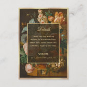 Elegant Fine Art Floral Still Life Wedding エンクロージャーカード (正面)