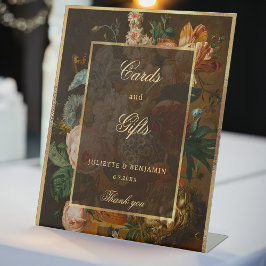 Elegant Fine Art Floral Still Life Wedding 台座サイン