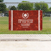 Elegant Firefighter of the Year Red Marble 横断幕 (インサイチュ)
