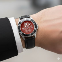 Elegant Firefighter of the Year Red Marble