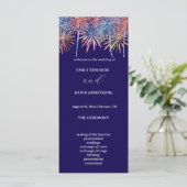  Elegant Fireworks 4th of July Wedding Program (スタンド正面)