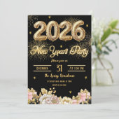 Elegant Fireworks New Year 招待状 (スタンド正面)