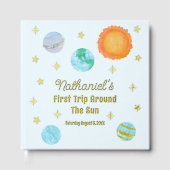 Elegant First Trip Around The Sun Boy's Birthday ゲストブック (正面)