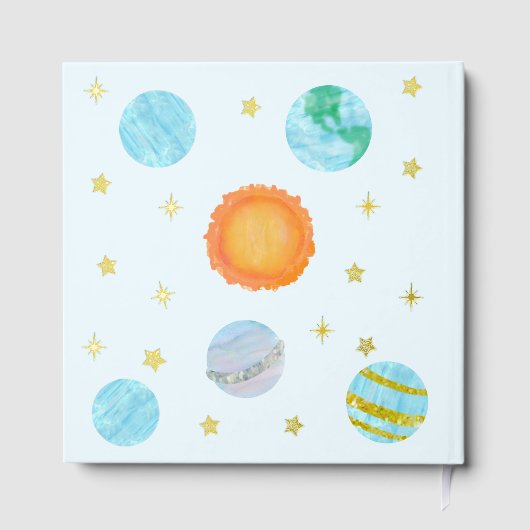 Elegant First Trip Around The Sun Boy's Birthday ゲストブック (裏面)