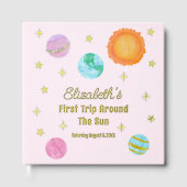 Elegant First Trip Around The Sun Girl's Birthday ゲストブック (正面)