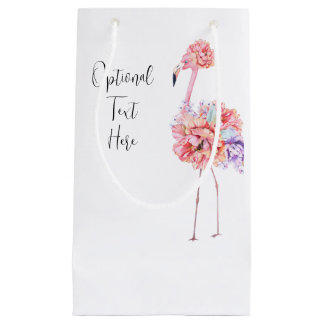 Elegant Flamingo Gift Bag スモールペーパーバッグ