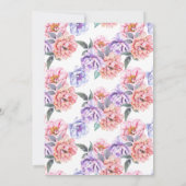 Elegant Flamingo Invitation 案内状 (裏面)