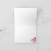 Elegant Flamingo Note Card サンキューカード (内部)