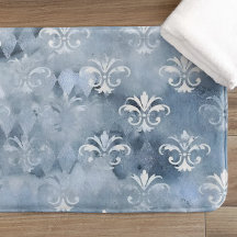 Elegant Fleur-de-Lis - Vintage Blue French