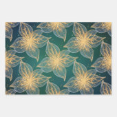 Elegant Flora Botanical Luxury  ラッピングペーパーシート (正面3)
