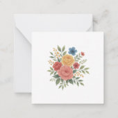 Elegant Floral  ノートカード (裏面)