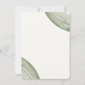 Elegant Floral 50th – Gold and Blush Flower 招待状 (裏面)