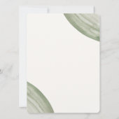 Elegant Floral 50th – Gold and Blush Flower 招待状 (裏面)