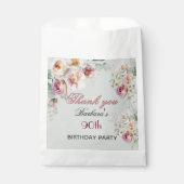 Elegant Floral 90th Birthday  フェイバーバッグ (正面)