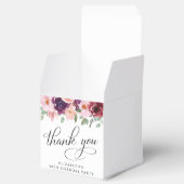 Elegant Floral 90th Birthday Party Thank You フェイバーボックス (オープン)