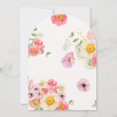 Elegant Floral Arch Baby Shower Invitation 招待状 (裏面)