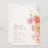 Elegant Floral Arch Bridal Shower Invitation 招待状 (正面)