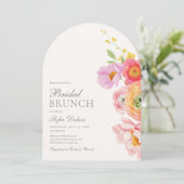 Elegant Floral Arch Bridal Shower Invitation 招待状 (スタンド正面)