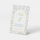 Elegant Floral Arch Retirement Party  台座サイン (正面)