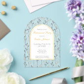 Elegant Floral Arch Retirement Party Invitation アクリル招待状 (インサイチュ (ウェディング))