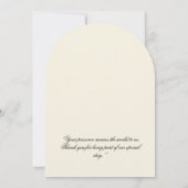 Elegant Floral Arch Wedding Invitation 招待状 (裏面)