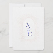 Elegant Floral Arch Wedding Invitation  招待状 (裏面)