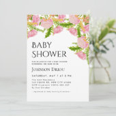 Elegant Floral Baby Shower Invitation 招待状 (スタンド正面)