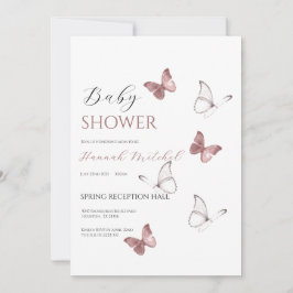 Elegant Floral Baby Shower Invitation Customizable 招待状