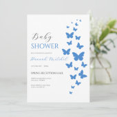 Elegant Floral Baby Shower Invitation Customizable 招待状 (スタンド正面)