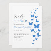 Elegant Floral Baby Shower Invitation Customizable 招待状 (正面/裏面)