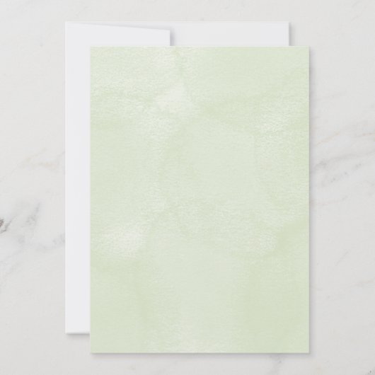 Elegant floral baptism Invitation  招待状 (裏面)