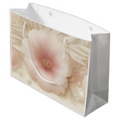 Elegant Floral Beauty Cosmetic Professional ラージペーパーバッグ (裏面アングル)