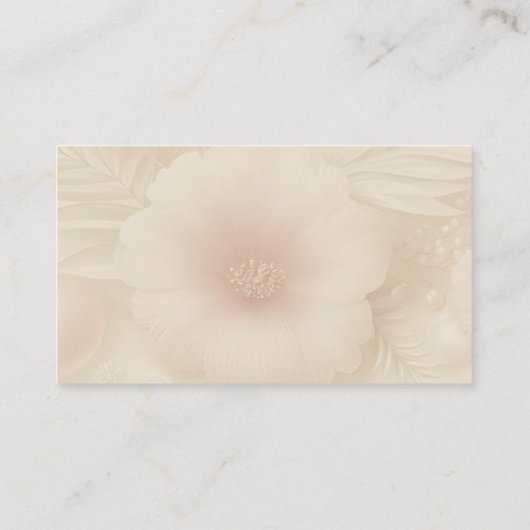 Elegant Floral Beauty Cosmetic Professional 名刺 (裏面)