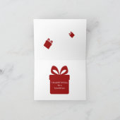 Elegant floral birthday card シーズンカード (内部)