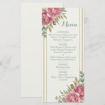 Elegant Floral Blush Rose Eucalyptus Wedding