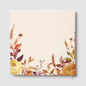 Elegant Floral Boho Fall in Love Photo Wedding  ゲストブック (裏面)