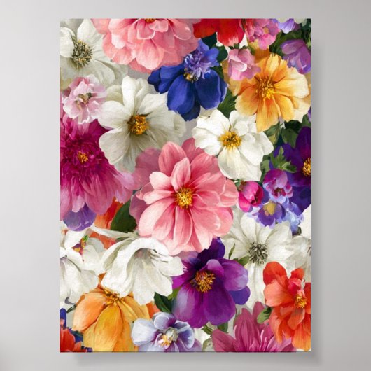 Elegant Floral Bouquet – Romantic Flower Arrangeme ポスター (正面)