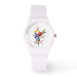 Elegant Floral Bouquet Watch 腕時計
