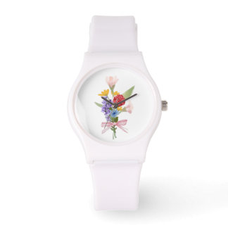 Elegant Floral Bouquet Watch 腕時計
