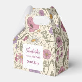 Elegant Floral Bridal Shower Bloom Garden フェイバーボックス (裏面サイド)