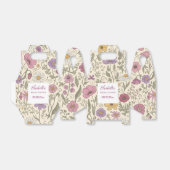 Elegant Floral Bridal Shower Bloom Garden フェイバーボックス (折り畳みなし)