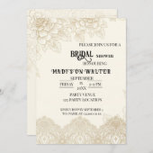 Elegant Floral Bridal Shower Invitation 招待状 (正面/裏面)