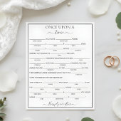 Elegant Floral Bride Libs Bridal Shower Game 